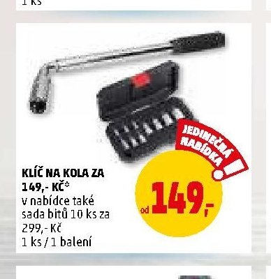 KLÍČ NA KOLA ZA