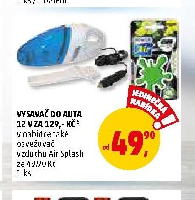 VYSAVAČ DO AUTA 12 V ZA