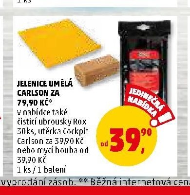 JELENICE UMĚLÁ CARLSON ZA