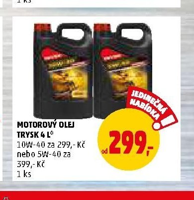 MOTOROVÝ OLEJ TRYSK 4 L