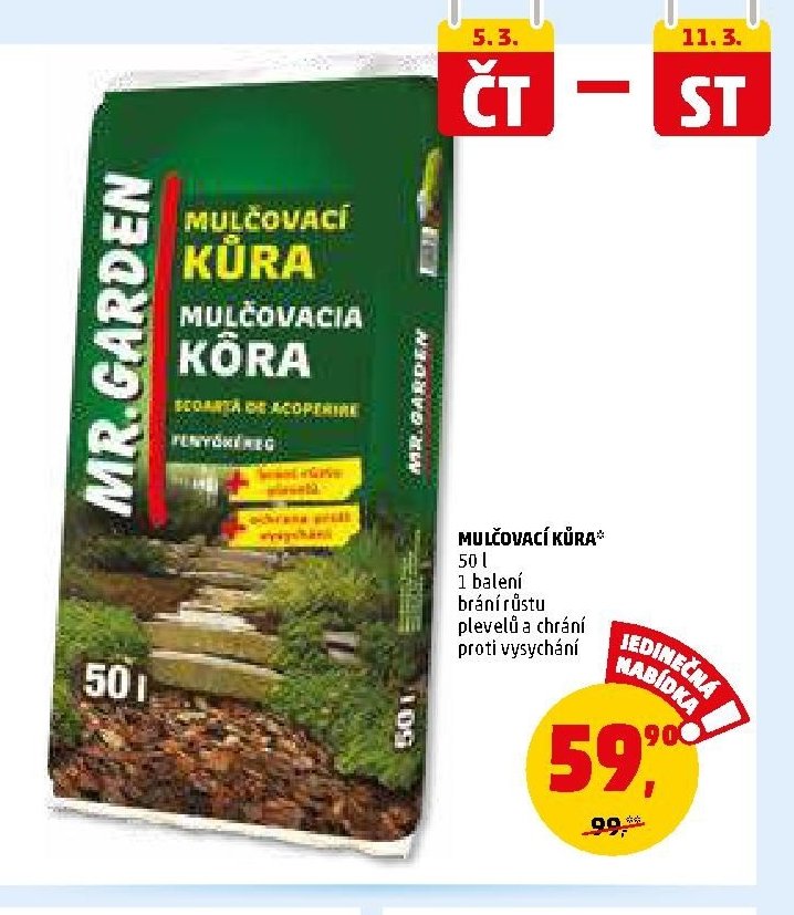 Mulčovací kůra 50 l