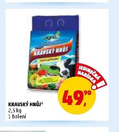 Kravský hnůj 2,5 kg