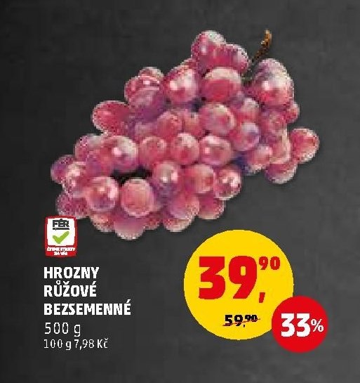 HROZNY RŮŽOVÉ BEZSEMENNÉ