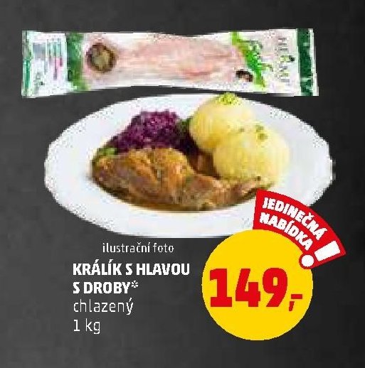 KRÁLÍK S HLAVOU S DROBY