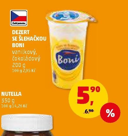 Dezert se šlehačkou Boni