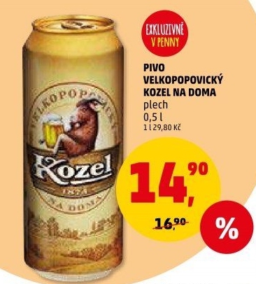 Pivo Velkopopovický Kozel