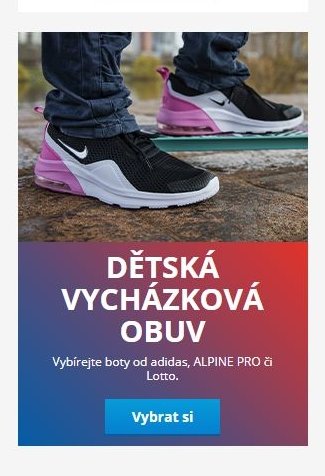 Dětská vycházková obuv