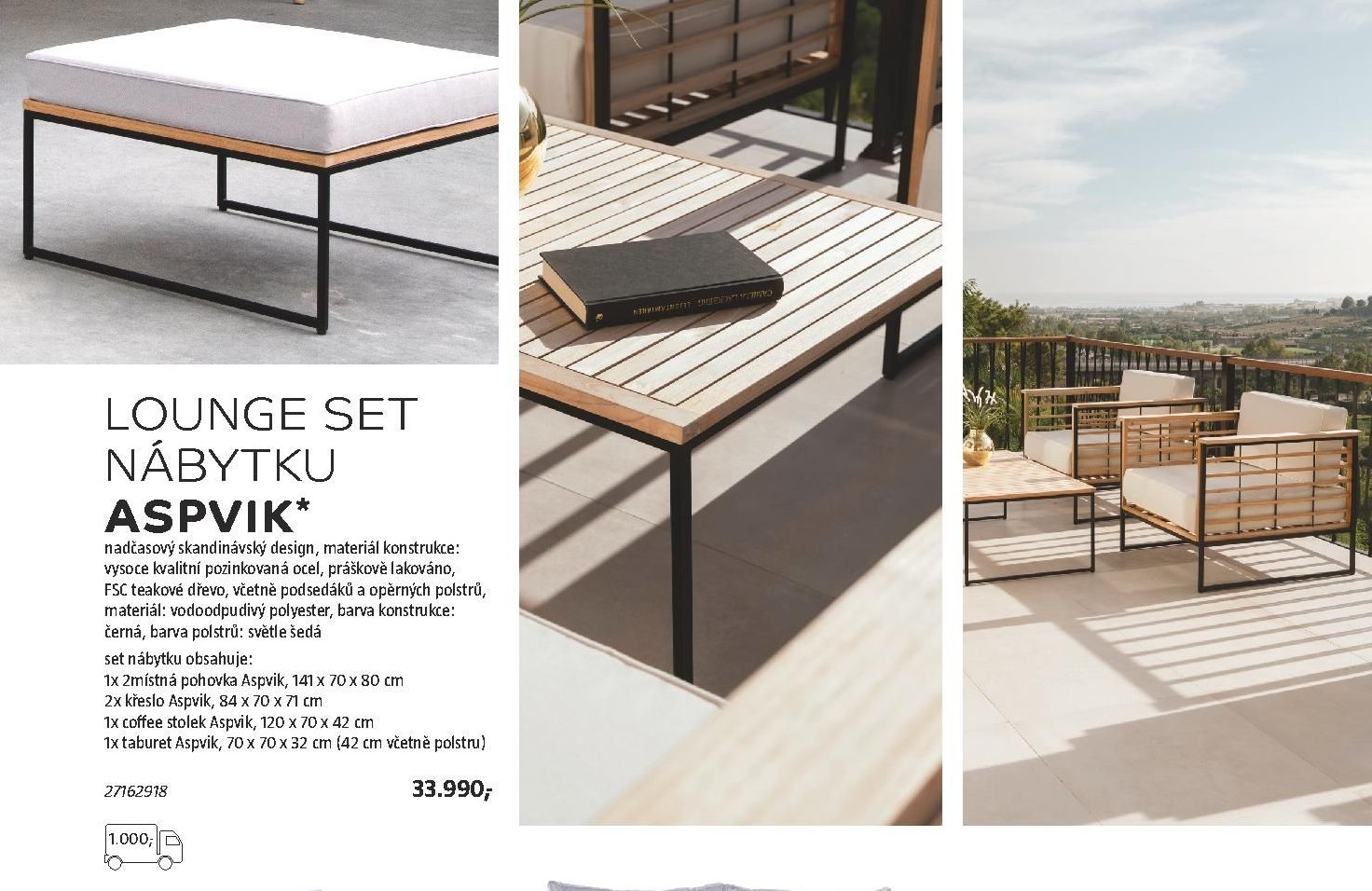 LOUNGE SET NÁBYTKU ASPVIK - BAUHAUS akcniletaky.com