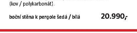 boční stěna k pergole šedá / bílá - BAUHAUS akcniletaky.com