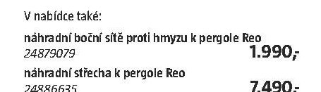 náhradní boční sítě proti hmyzu k pergole Reo - BAUHAUS akcniletaky.com