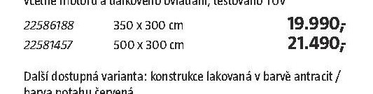 Kazetová markýza 500 x 300 cm - BAUHAUS akcniletaky.com