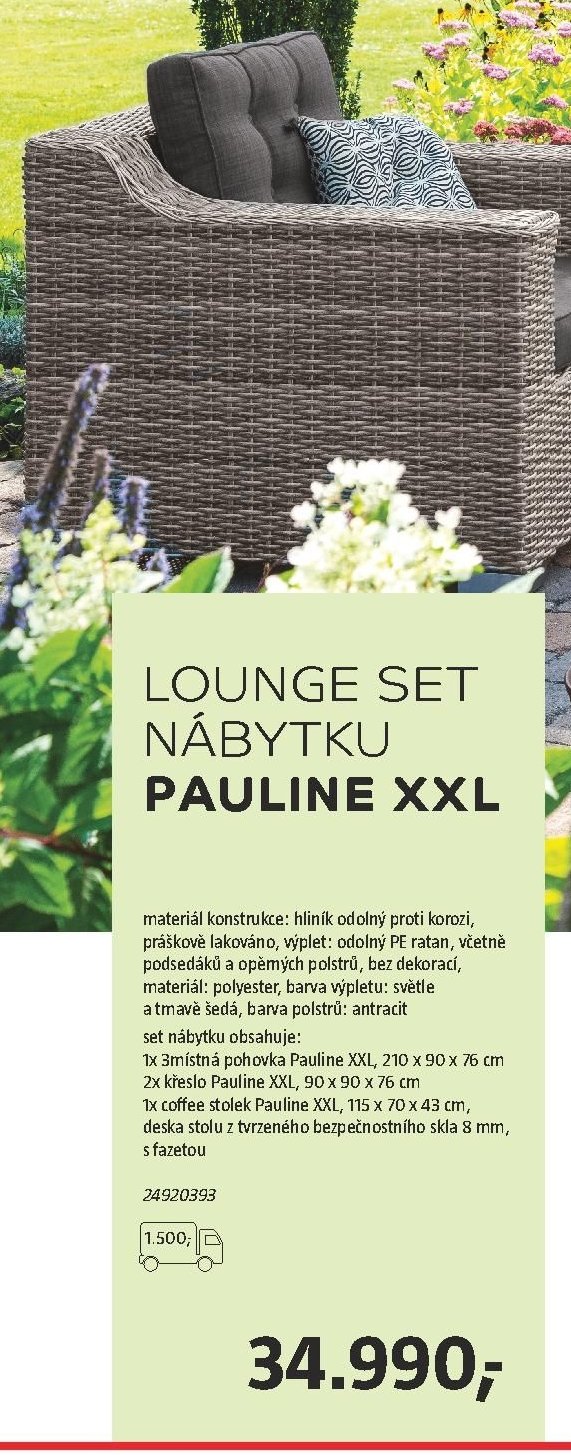 Lounge set nábytku Pauline XXL - BAUHAUS akcniletaky.com