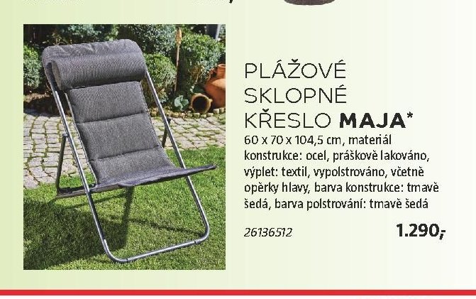 PLÁŽOVÉ SKLOPNÉ KŘESLO MAJA* - BAUHAUS akcniletaky.com