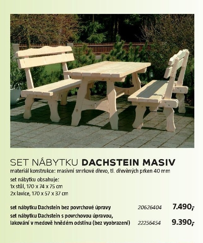 SET NÁBYTKU DACHSTEIN MASIV - BAUHAUS akcniletaky.com