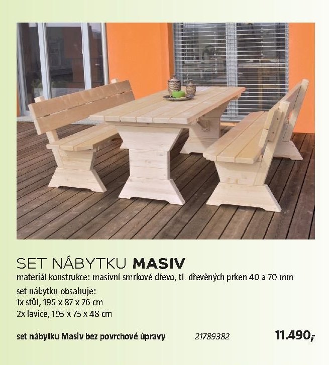 SET NÁBYTKU MASIV - BAUHAUS akcniletaky.com