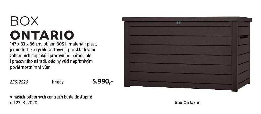 BOX ONTARIO - BAUHAUS akcniletaky.com