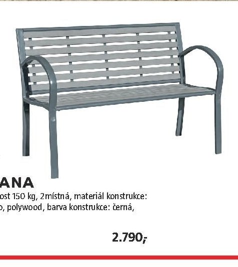 Zahradní lavička DANA - BAUHAUS akcniletaky.com