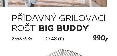 PŘÍDAVNÝ GRILOVACÍ ROŠT BIG BUDDY - BAUHAUS akcniletaky.com