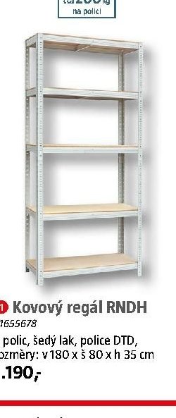 Kovový regál RNDH - BAUHAUS akcniletaky.com