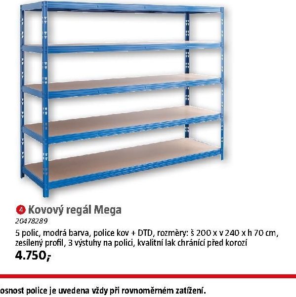 Kovový regál Mega - BAUHAUS akcniletaky.com