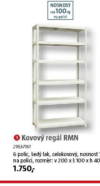 Kovový regál RMN - BAUHAUS akcniletaky.com