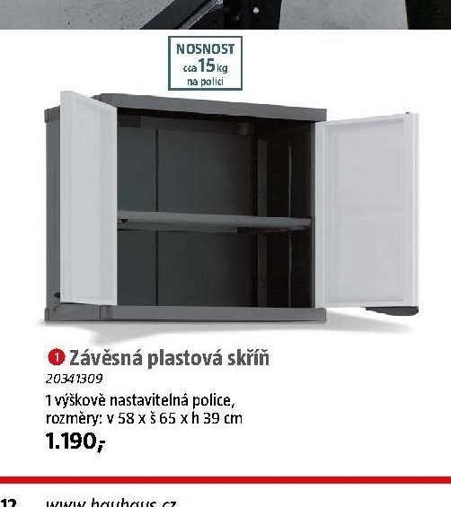 Závěsná plastová skříň - BAUHAUS akcniletaky.com