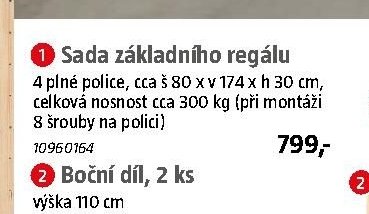 Sada základního regálu - BAUHAUS akcniletaky.com