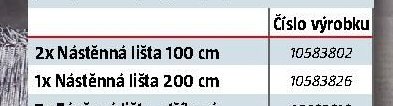 Nástěnná lišta 100 cm - BAUHAUS akcniletaky.com