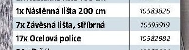 Závěsná lišta, stříbrná - BAUHAUS akcniletaky.com
