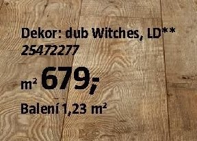 Laminátová podlaha, dekor: dub Witches, LD - BAUHAUS akcniletaky.com