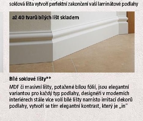Bílé soklové lišty** - BAUHAUS akcniletaky.com