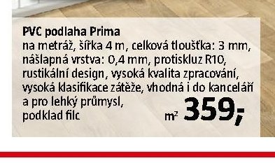 PVC podlaha Prima - BAUHAUS akcniletaky.com