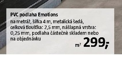 PVC podlaha Emotions - BAUHAUS akcniletaky.com