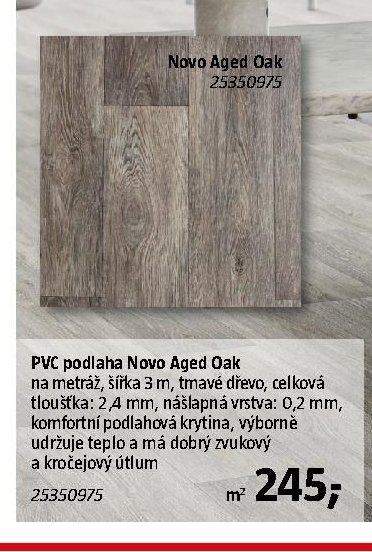 PVC podlaha Novo Aged Oak - BAUHAUS akcniletaky.com