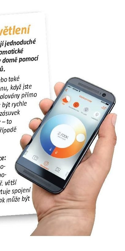 Smartphone s aplikací pro inteligentní ovládání osvětlení - BAUHAUS akcniletaky.com