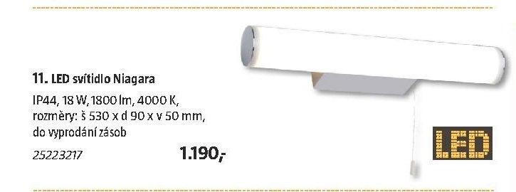 11. LED svítidlo Niagara - BAUHAUS akcniletaky.com
