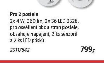 LED pásek s pohybovým čidlem Pro 2 postele - BAUHAUS akcniletaky.com