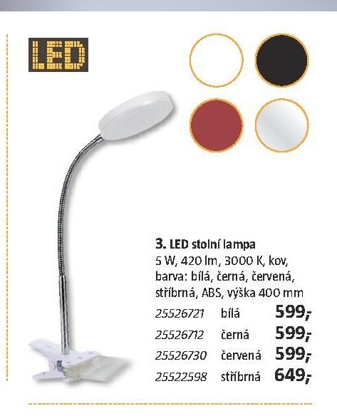 3. LED stolní lampa - BAUHAUS akcniletaky.com