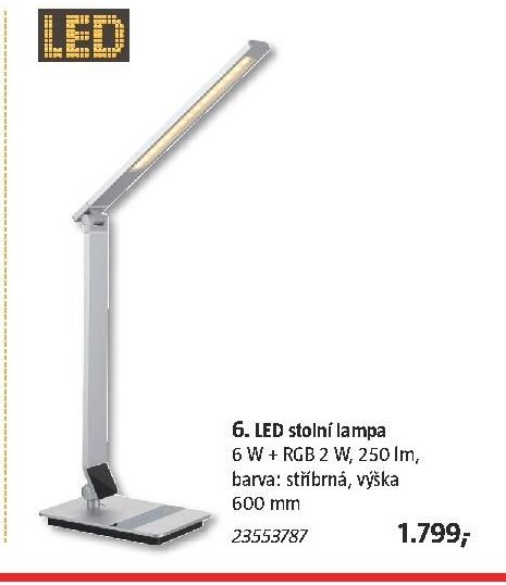 6. LED stolní lampa - BAUHAUS akcniletaky.com