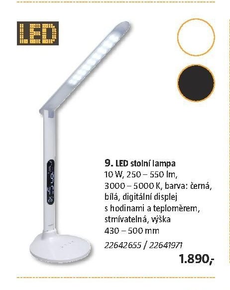9. LED stolní lampa - BAUHAUS akcniletaky.com