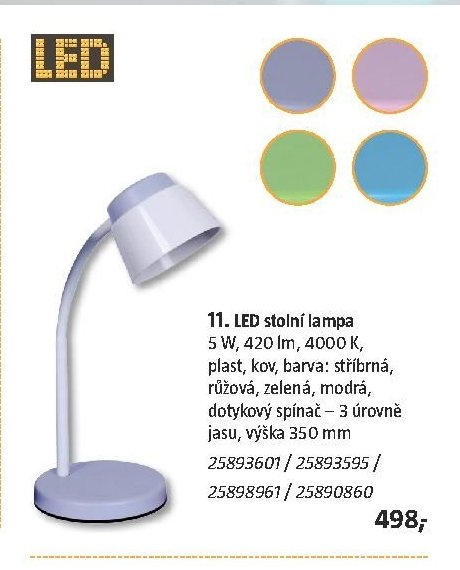 11. LED stolní lampa - BAUHAUS akcniletaky.com