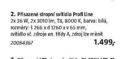 Přisazené stropní svítidlo Profi Line - BAUHAUS akcniletaky.com