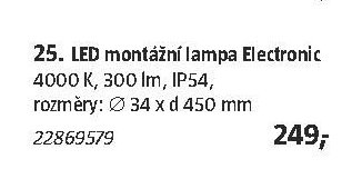 25. LED montážní lampa - BAUHAUS akcniletaky.com