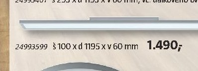 24993599 š 100 x d 1195 x v 60 mm - BAUHAUS akcniletaky.com