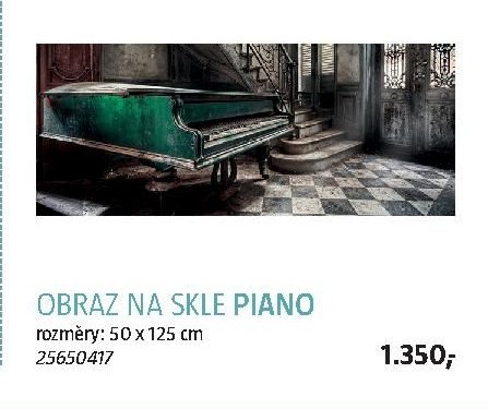 OBRAZ NA SKLE PIANO - BAUHAUS akcniletaky.com
