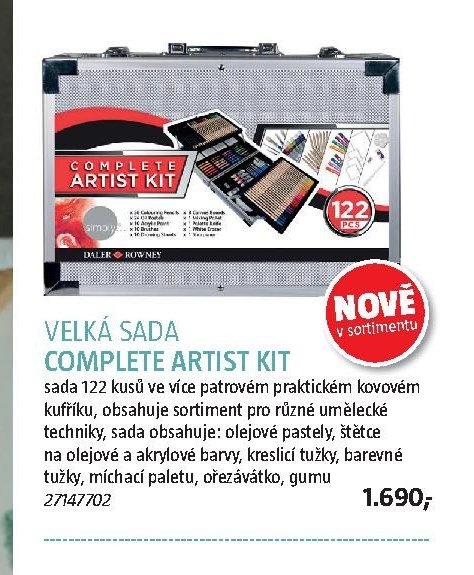 VELKÁ SADA COMPLETE ARTIST KIT - BAUHAUS akcniletaky.com