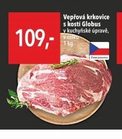 Vepřová krkovice s kostí Globus