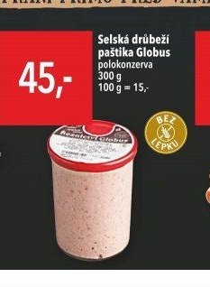 Selská drůbeží paštika Globus