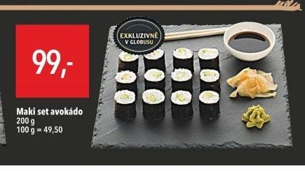 Maki set avokádo