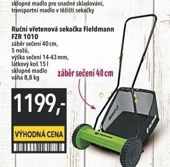 Ruční vřetenová sekačka Fieldmann FZR 1010